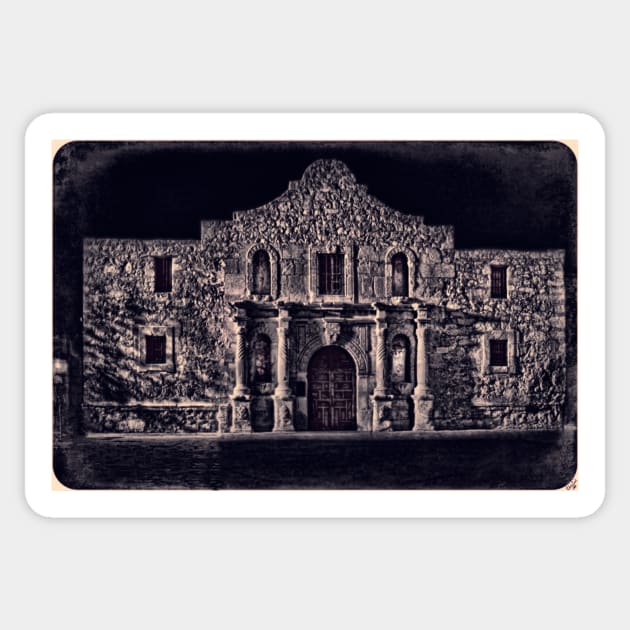 Remember The Alamo Sticker by Chris Lord